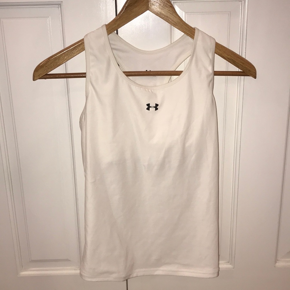 White under armour athletic/ workout tank top